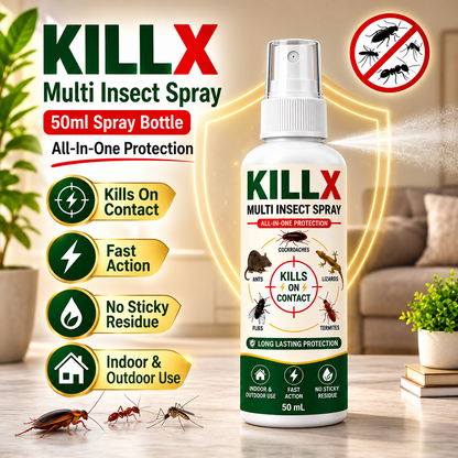 ✨HOT SELL 60% Off TODAY✨LIMITED OFFER 🔥KILLX Multi Insect Spray Buy 1 Get 2 Free