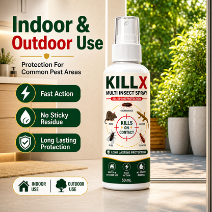 ✨HOT SELL 60% Off TODAY✨LIMITED OFFER 🔥KILLX Multi Insect Spray Buy 1 Get 2 Free