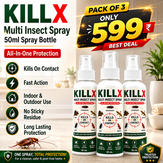 ✨HOT SELL 60% Off TODAY✨LIMITED OFFER 🔥KILLX Multi Insect Spray Buy 1 Get 2 Free